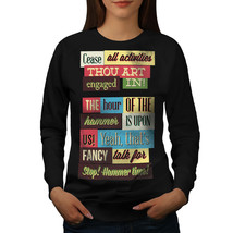 Wellcoda Hammer Time Slogan Womens Sweatshirt, Unique Casual Pullover Jumper - £22.68 GBP+