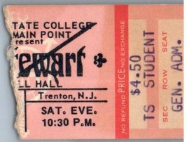 Al Stewart Ticket Stub 1975 Trenton State College New Jersey - £27.23 GBP