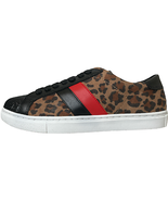 G.H. Bass Phoebe Sneakers Size 7.5M Leopard Black Glitter Pattern Womens... - £18.68 GBP