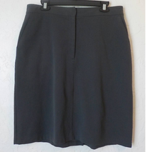 Vintage The Limited Gray Skirt Women size 14A-Line Stretch Thick Rayon B... - £11.89 GBP