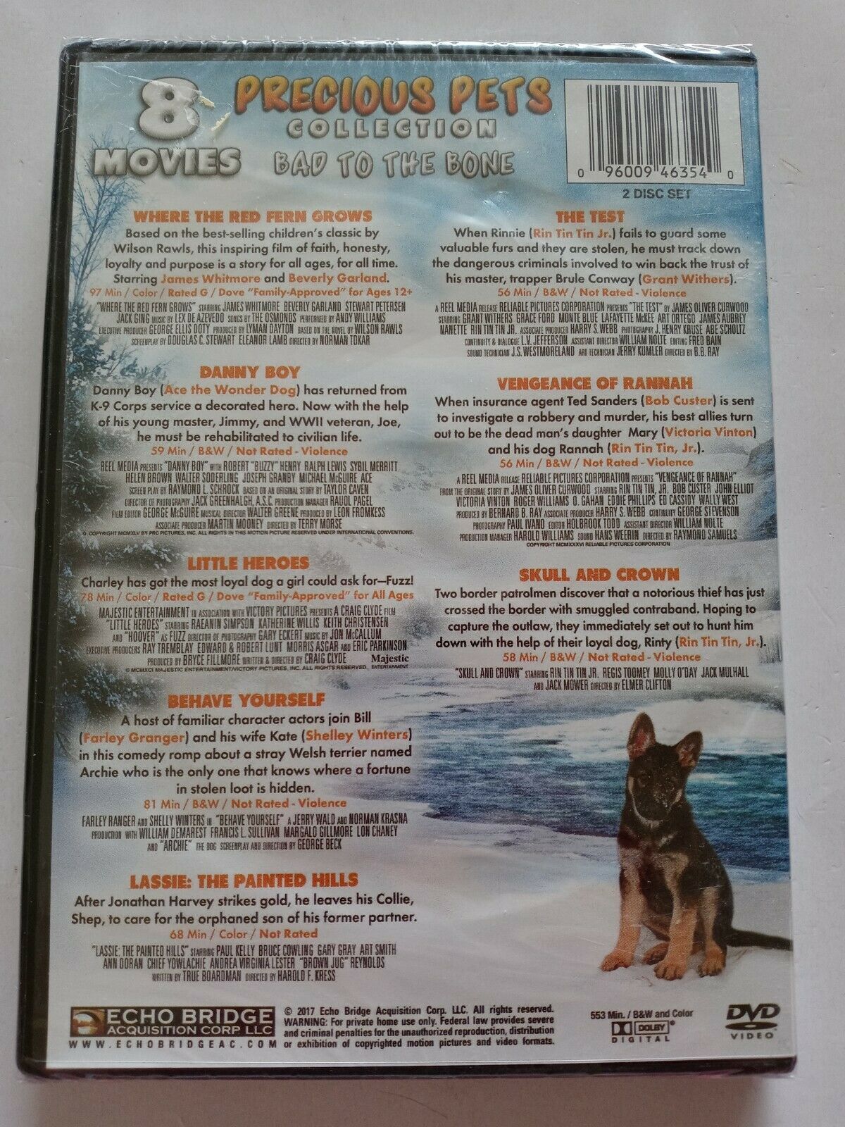 Precious Pets Collection Bad to the Bone 8 Movies DVD New Item image 2