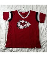 47 NFL Kansas City Chiefs Womens V-Neck Shirt LOGO sz Medium Team Appare... - $19.39 CAD