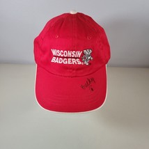 Wisconsin Badgers Mens Snapback Cap Red/White | Bucky Marker on Brim - £10.98 GBP