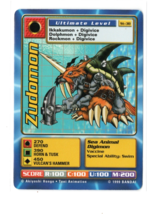 Digimon CCG Battle Card Zudomon St-38 Ultimate Starter Deck 1999 Bandai ... - £1.55 GBP