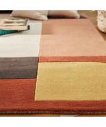 Modern Geometric Multicolor Rug: Abstract Minimalist Area Rug - £256.56 GBP+