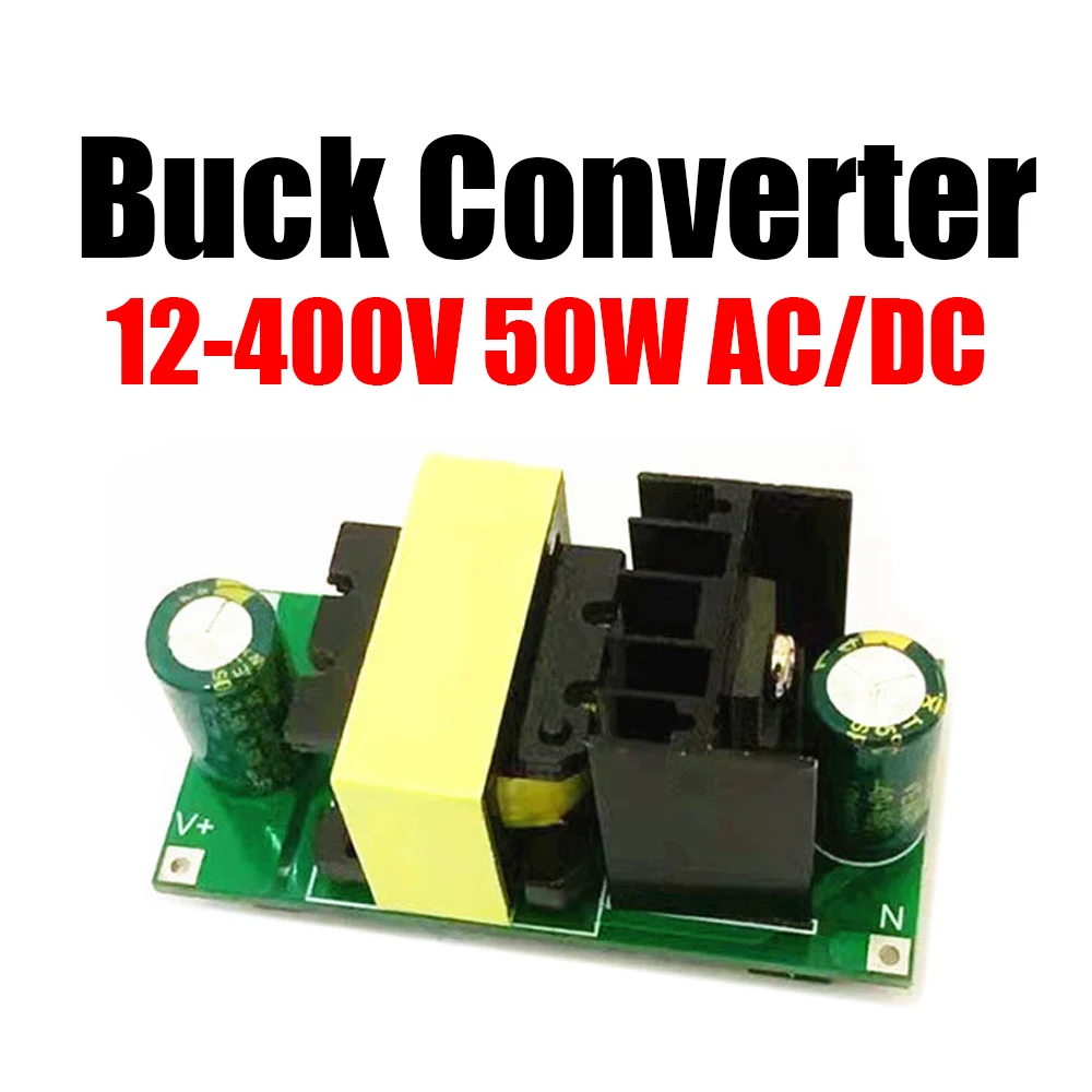 50W High Power AC/DC TO DC 24-400V TO 12V 24V 3A Buck Converter Voltage Regulato - £30.93 GBP