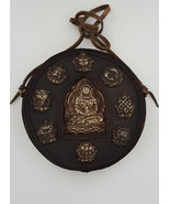 Tibetan Buddhist Original Handmade Leather Old Ghau Box/Amulet - Nepal - £62.75 GBP
