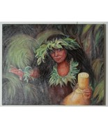Sans Titre (Polynésien Femme Avec / Tambour) Par Anthony Sidoni 2001 Signée - $10,747.44