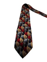 J. Garcia  Abstract  Red Slate Blue Brown Black Men&#39;s Neck Tie 100% Silk - £7.30 GBP