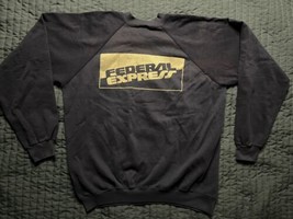 Vintage Tee Jays Federal Express FedEx Sweatshirt Adult XL Blue Made In USA - $19.80