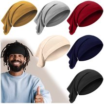 6 Pieces Spandex Dreadlock Cap , Tube Unisex Bands Elastic Long Hair Dre... - £15.65 GBP