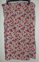 Excellent Womens Cj Banks Floral Print Linen Blend Skirt Size 22W - £18.64 GBP