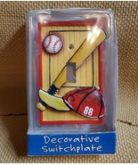 Borders Unlimited Let&#39;s Play Ball Ceramic Baseball Single Kids Switchpla... - $11.61 CAD