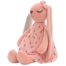 Cute Cartoon Doll Baby LongEars Rabbit for Children Soft Animal Toy Infants 35cm - £15.41 GBP