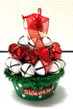 Christmas Jingle Bell SWEETIE Cupcake Ornament - £7.78 GBP