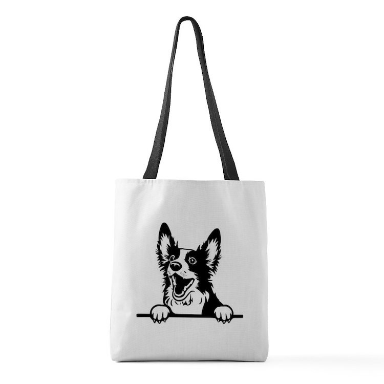 PEEKING CAROLINA DOG Medium Tote Bag - $40.00