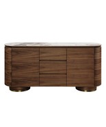 Willene 63&quot; Server, Ceramic Top &amp; Walnut Finish - $25,733.73 MXN