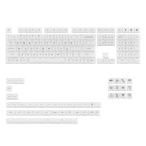 Clear White Keycap Set V2, Transparent 155-Key Asa Profile With Mac Keycaps Set  - £58.66 GBP