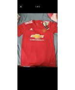 Manchester United Adidas 2020 2021 Red Home Jersey Men’s Size S Small Ne... - £36.57 GBP