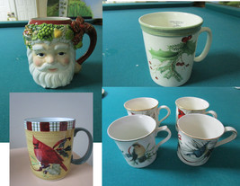 Christmas Mugs Waterford San Nicholas - Lenox Holiday BERRY- Birds Orig Pick One - £17.02 GBP+