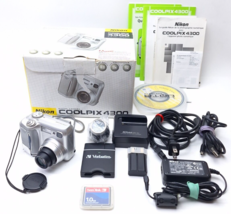 Nikon Coolpix 4300 4MP x3 Zoom Digital Camera + Accessories *READ* - £26.51 GBP