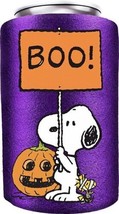 Peanuts Snoopy and Woodstock by a Jack-o&#39;-Lantern Huggie Can Cooler Kooz... - $7.84