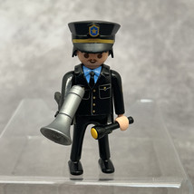 Playmobil Policeman w/Bull Horn &amp; Flashlight -Hat has small crack - £3.03 GBP