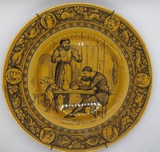 Wedgwood Green Ivanhoe Plate 10 1/4&quot; Ivanhoe Friar Entertains the Black Knight - £58.08 GBP