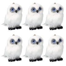 6 Pieces Mini Owl Plush Toy 3.2 Inch Gray White Plush Stuffed Animal Toy Soft Ti - £30.71 GBP