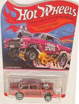Pink &#39;55 Chevy Bel Air Gasser Custom Hot Wheels Candy Series  w/RR - £98.51 GBP