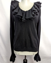 Lauren Ralph Lauren Womens Pullover Sweater Black Silk Cashmere size M - £14.94 GBP