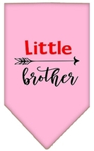 Little Brother Screen Print Bandana Light Pink Size Large - £8.66 GBP