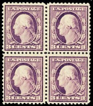 501, Mint VF NH 3¢ Block of Four Stamps -*- Stuart Katz - £36.16 GBP