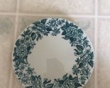 VTG Sterling Vitrified China 5 1/2&quot; Wide Bread &amp; Butter Plate Green Whit... - £12.67 GBP