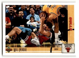 1991 Upper Deck #120 Will Perdue    Chicago Bulls Basketball Cards NM N ... - $1.67