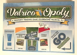 VALRICO-OPOLY A Property Trading Board Game Celebrating Florida U.S.A. New - £8.53 GBP
