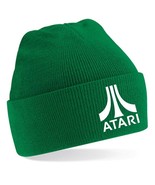 ATARI Video Game Icon Knit Beanie Cap Hat 1980&#39;S PAC-MAN ASTEROIDS FROGG... - £14.14 GBP