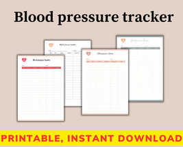 Blood Pressure Tracker, Blood Pressure Log, systolic, diastolic, Heart R... - £3.13 GBP