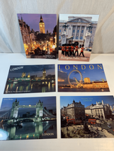 London Vintage Postcard Lot-6 Postcards Big Ben/Tower Bridge/Piccadilly - £4.81 GBP