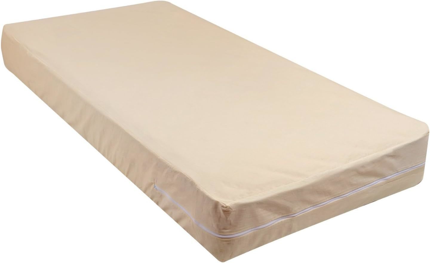 Fleetwood Mattress Cover, Zips Around The Mattress, 100% Cotton,, Cot Size. - $37.92