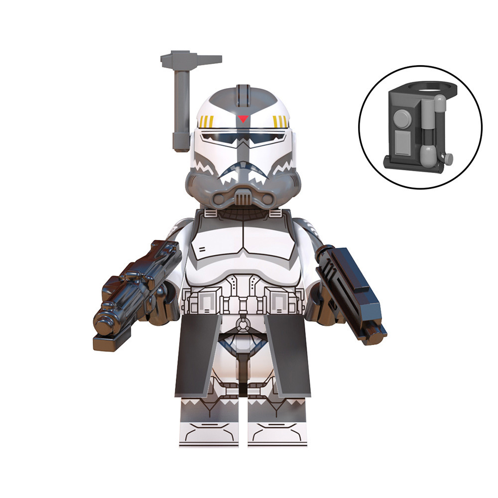 1pcs Star Wars Wolfpack Commander Wolfe Minifigures Toys Gift
