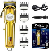 The Gold Kemei Hair Clippers For Men Professional, Hair Trimmers Grooming Kit - £40.78 GBP
