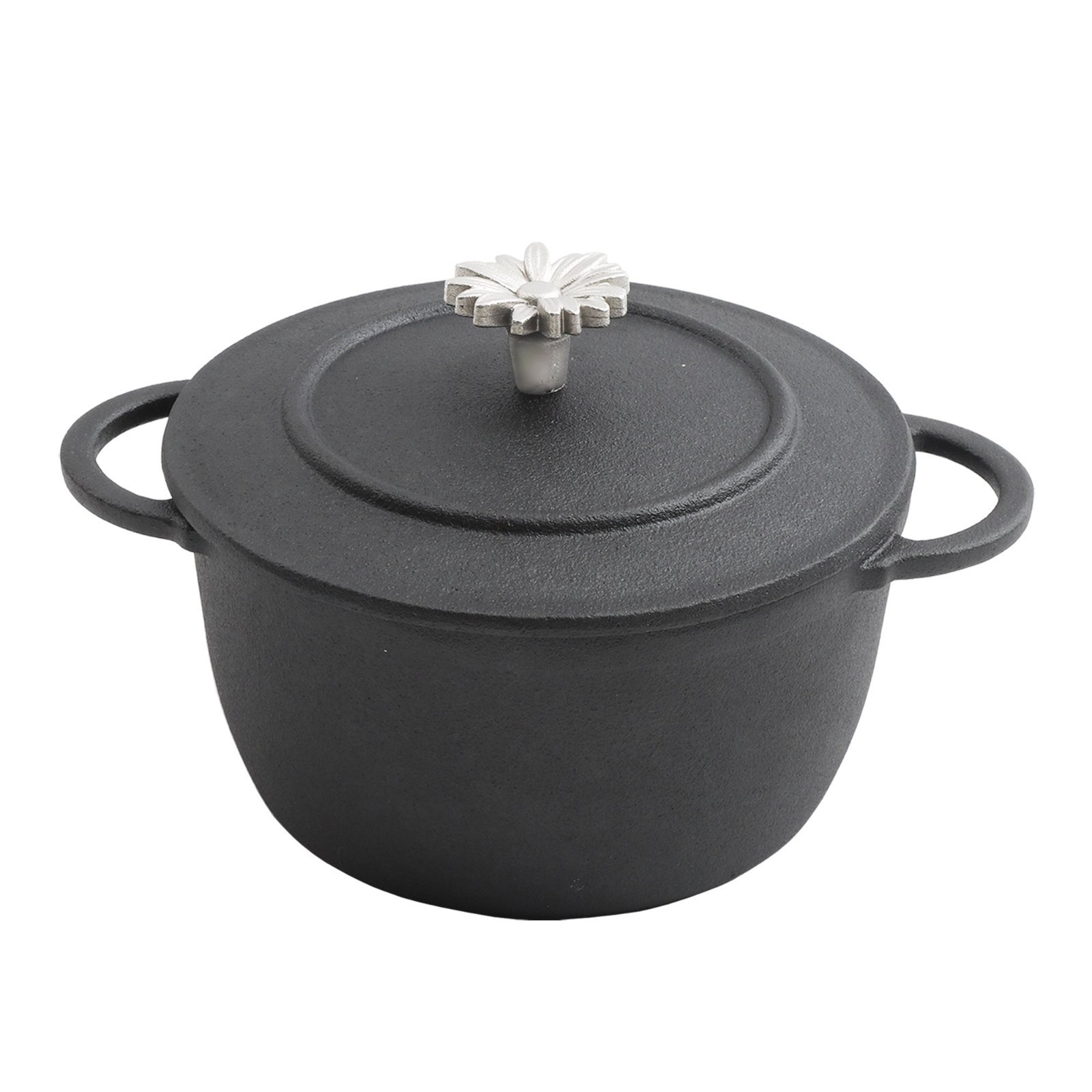 Pioneer Woman Timeless Beauty Pre-Seasoned .5-Qt Cast Iron Mini Dutch Oven 2pc Item image 2