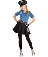 Girls Officer Cutie Cop Costume - Medium (8-10), Blue Halloween Party W/... - $39.82 CAD