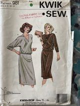 Kwik-Sew Pattern 981, sizes 6-8-10-12 - $7.00