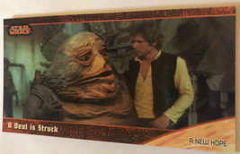 Star Wars Widevision Trading Card 1997 #12 A Deal Is Struck Han Solo Jabba - $2.48