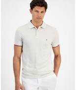 Tommy Hilfiger Mouline Oxford Polo Shirt Mens XL Heathered Slim-Fit Cott... - $48.00 CAD