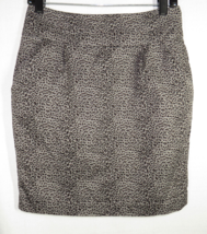 Forever 21 xxi Gray Black Cheetah Print Pencil Skirt, Pockets, Size M - £15.72 GBP