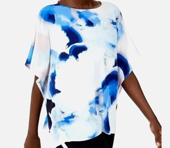 Alfani Womens Medium Paint Profusion Printed Dolman Sleeve Top NWT D55 - £22.31 GBP