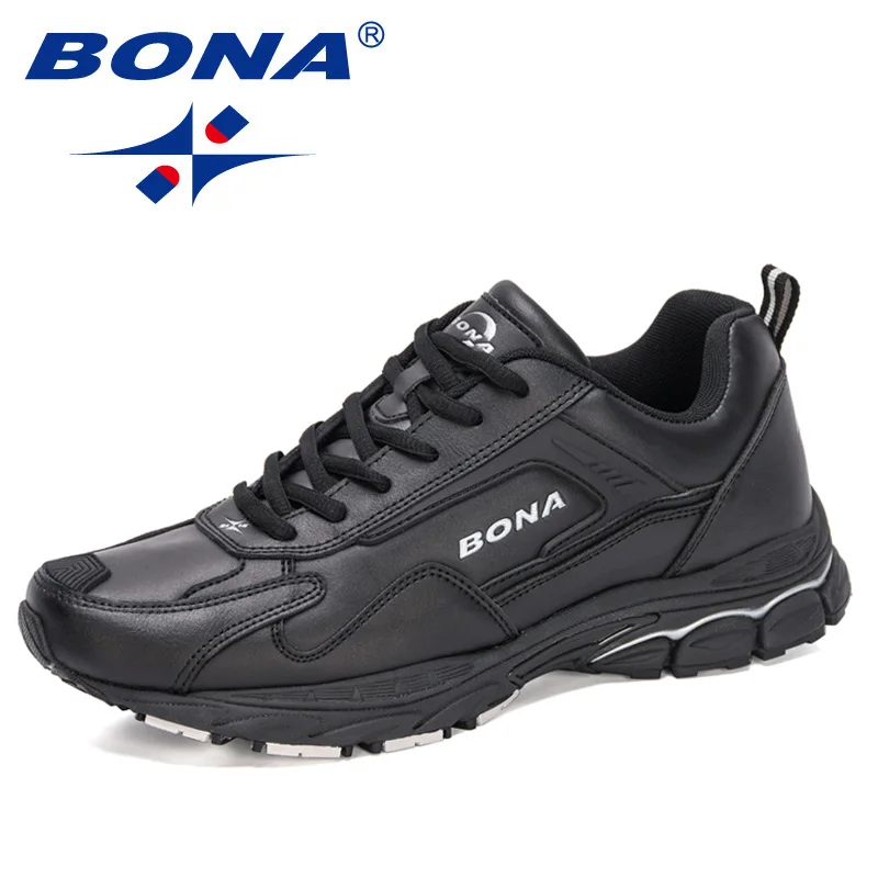 BONA 2024 New Designers Action Leather Running Shoes Men Non-slip Man Jogging Sh - £172.37 GBP